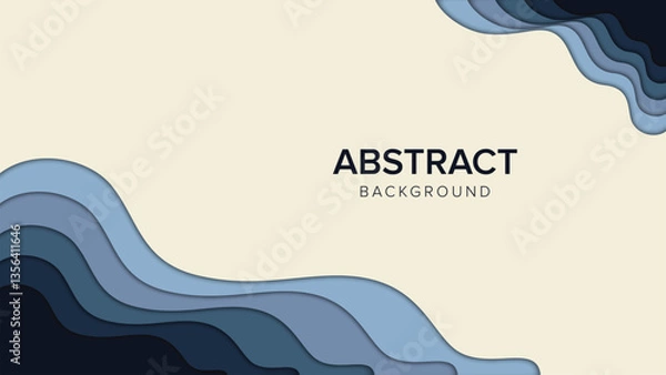 Fototapeta Abstract Paper Cut Background