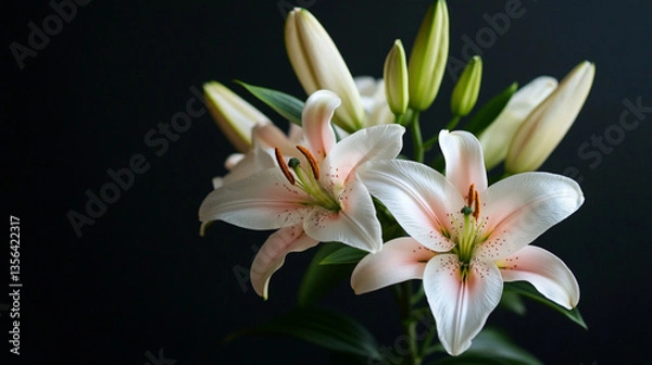 Fototapeta 花と暗闇