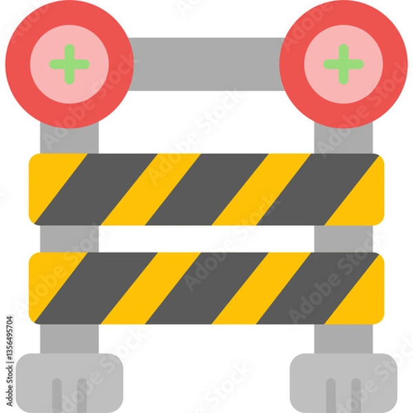 Fototapeta Barrier Icon Vector Element