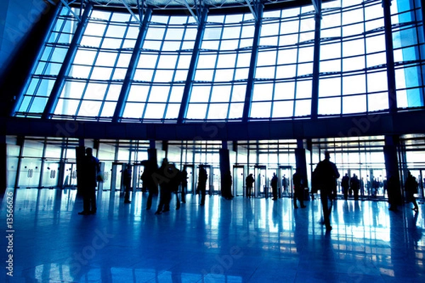 Obraz Wide blue hall