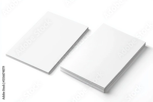 Fototapeta A4 letterhead design, clean layout, front and back views
