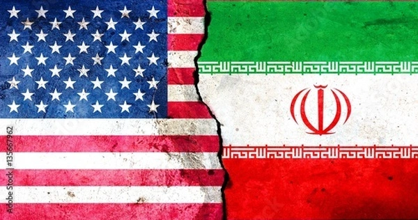 Fototapeta A crack in the monolith. Iran-United States relations