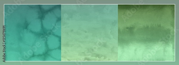 Obraz Sfondo verde sfumato con macchie