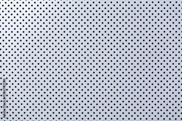 Obraz Perforated metal sheet, texture with round holes