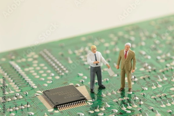 Obraz 基板とビジネスマン