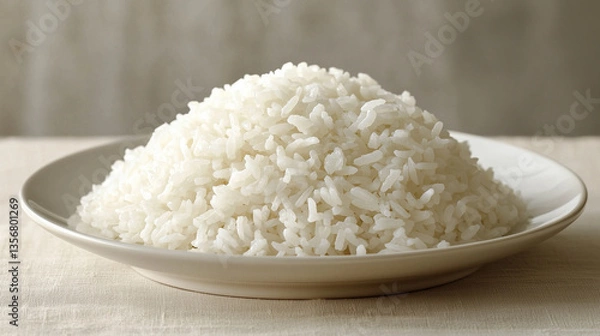 Fototapeta 長粒種の白ごはん — タイ米のやさしい佇まい