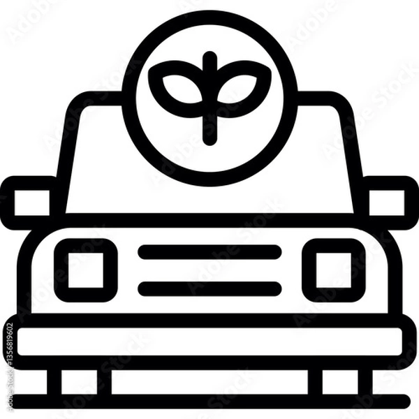 Obraz Zero Emissions Vehicle Icon