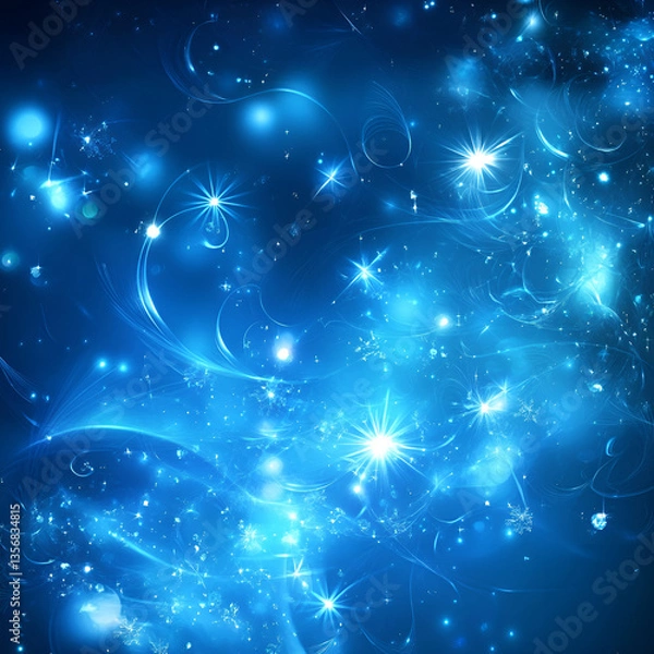 Fototapeta Abstract Blue Light Background