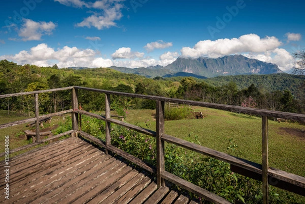 Fototapeta View at Doi Mae Ta Man