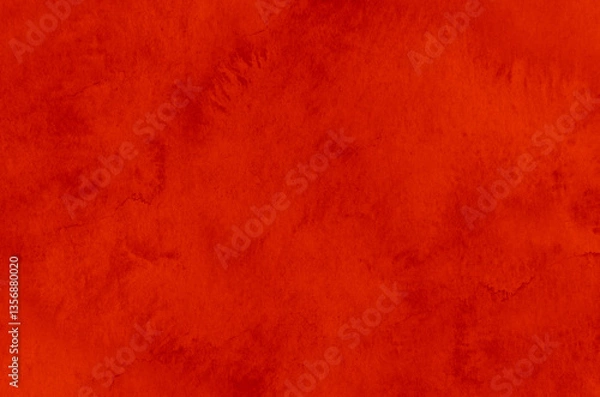 Obraz Abstract red watercolor paint paper background texture