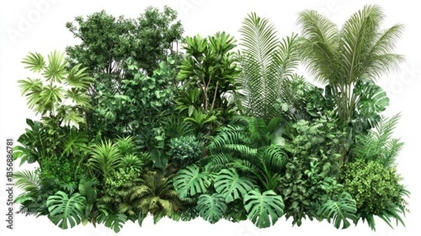 Fototapeta Lush Tropical Garden Wall Collection