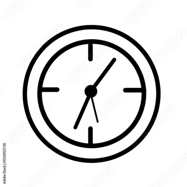 Obraz vector clock icon illustration