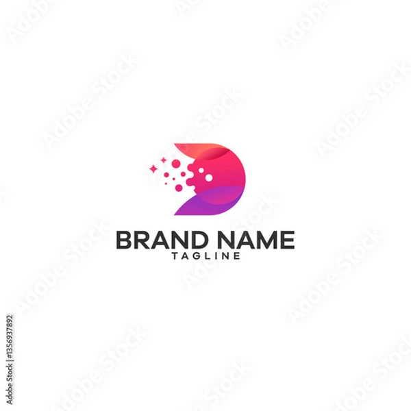 Obraz Matter D abstrak logo