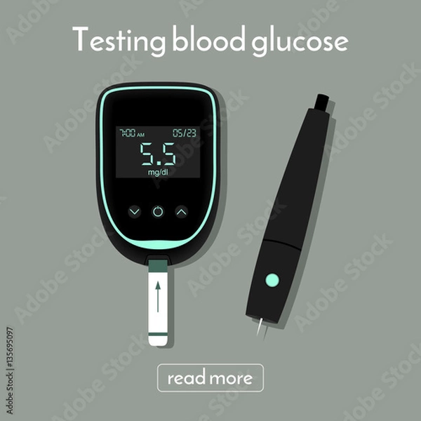Obraz device for measuring blood sugar. glucose meter