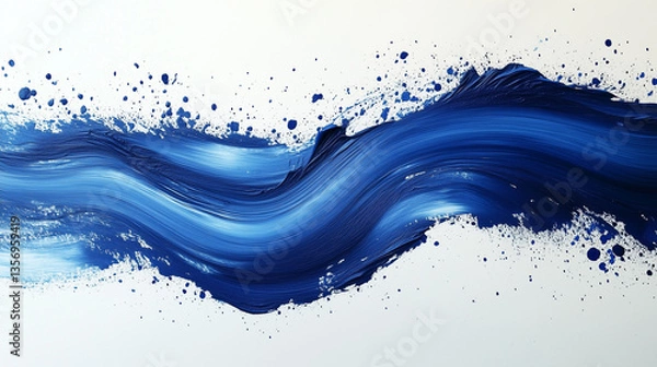 Obraz Blue art paint