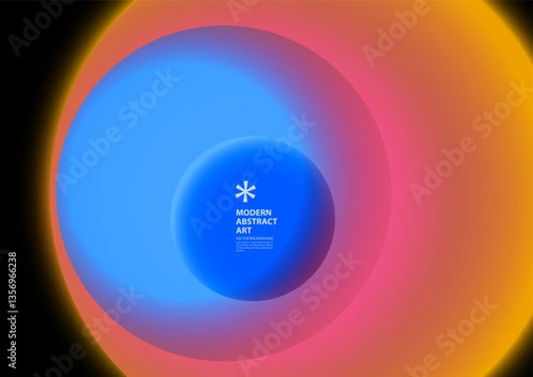 Fototapeta Abstract modern gradient blur design elements background.