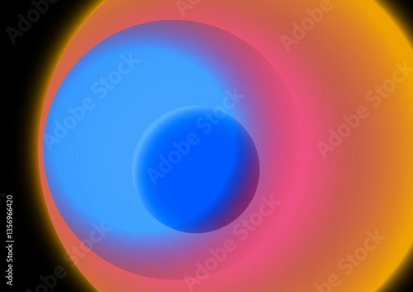 Fototapeta Abstract modern gradient blur design elements background.