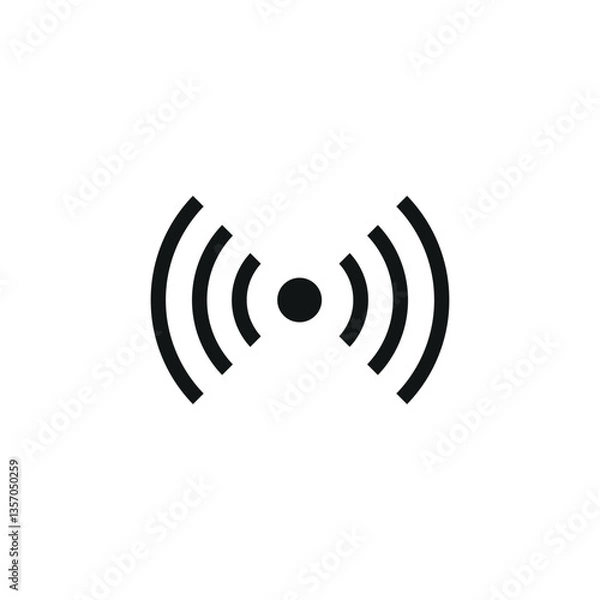 Fototapeta Radio Sharp icon