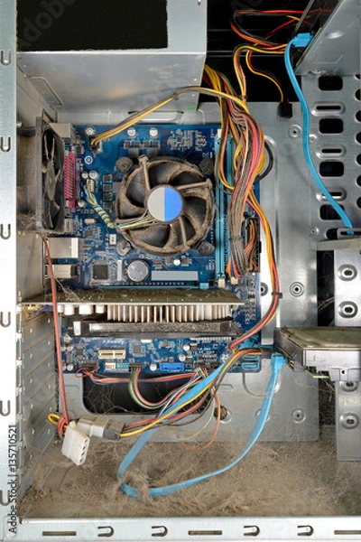 Fototapeta dirty pc computer