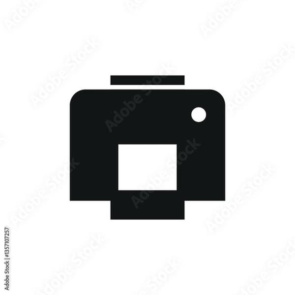 Fototapeta Print sharp icon