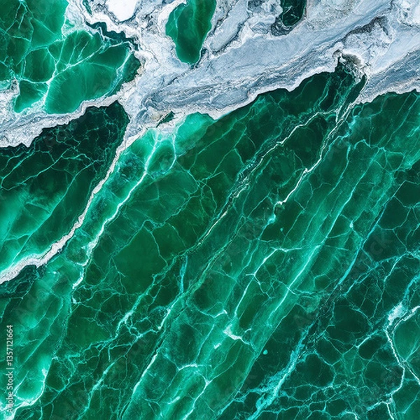 Fototapeta Emerald marble texture