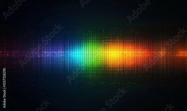 Obraz A vibrant spectrum of light shining brightly, it is full of many colors