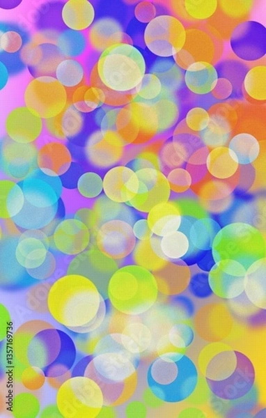 Fototapeta abstract background with colorful circles