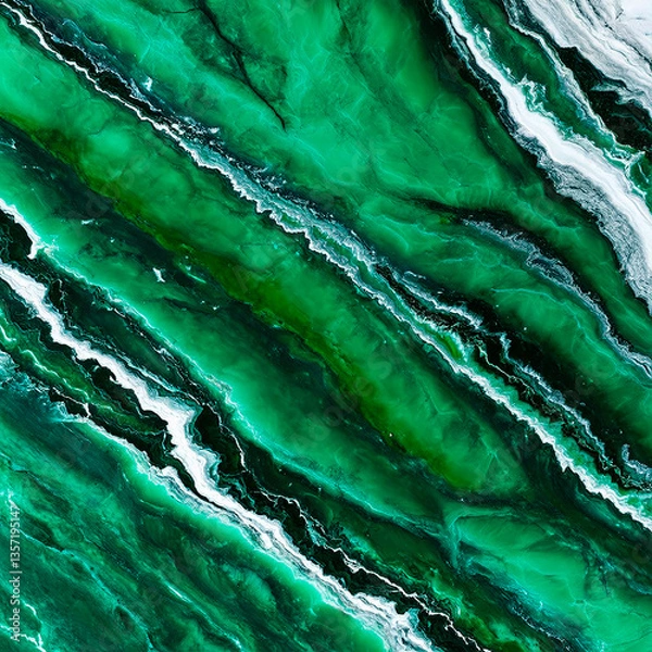 Fototapeta Emerald marble texture