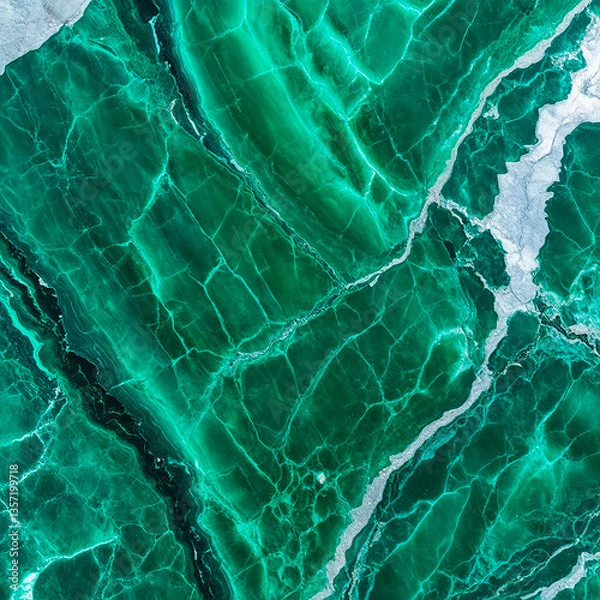Fototapeta Emerald marble texture