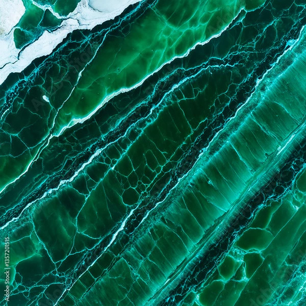Fototapeta Emerald marble texture