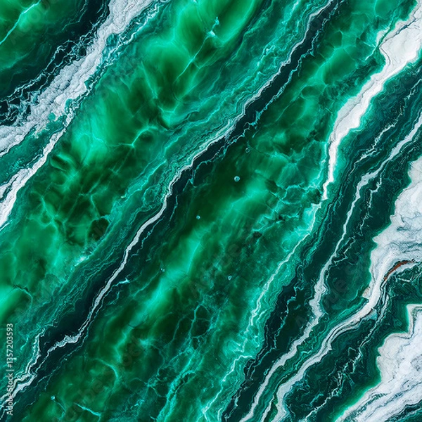 Fototapeta Emerald marble texture