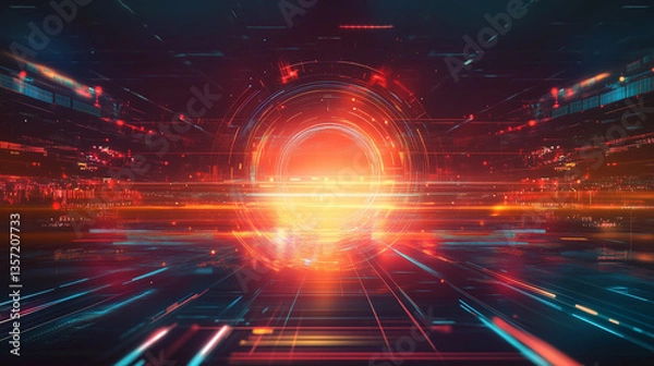 Obraz Technology background