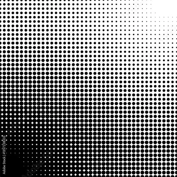 Obraz Abstract Halftone dot isolated on transparent background