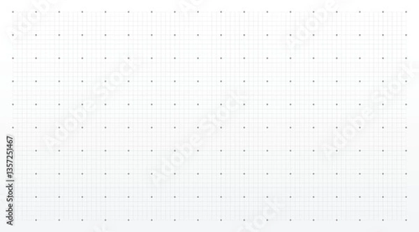Fototapeta Vector illustration. Precision drafting paper with a classic squared grid for industrial and mechanical schematics