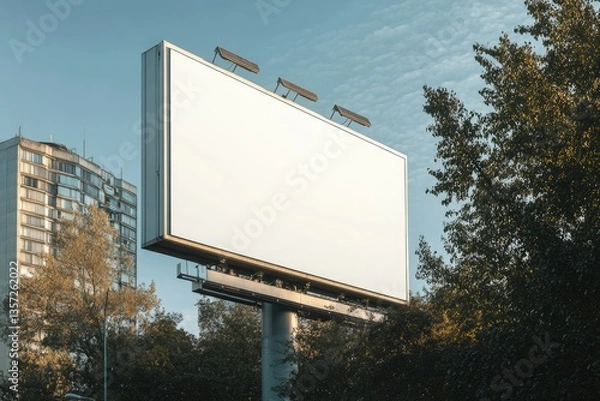 Obraz Detailed Color Image of Modern Billboard Template