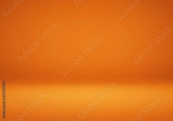 Fototapeta Orange Solid Background Studio - Simple, solid orange background ideal for product or graphic design projects. Clean and versatile