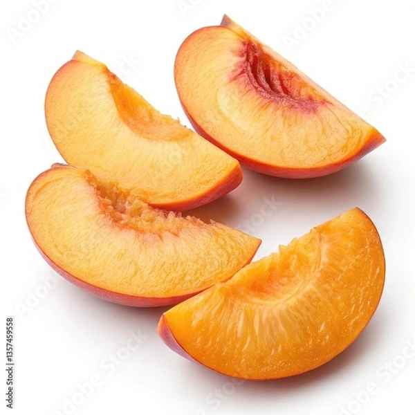 Obraz ripe apricots isolated on white background
