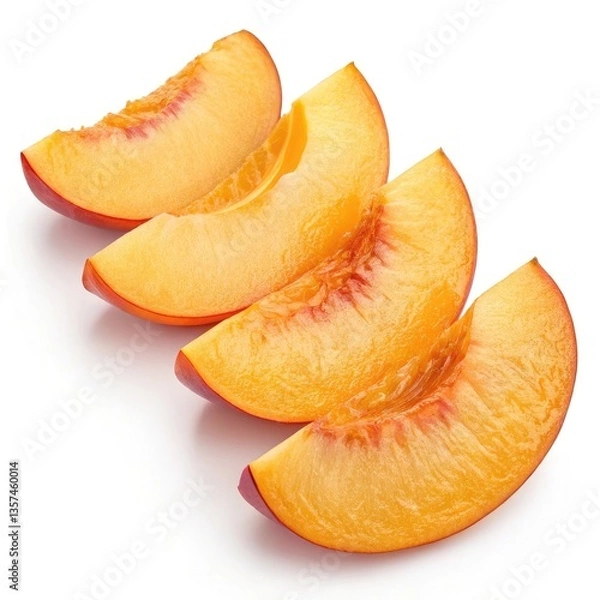 Obraz ripe apricots isolated on white background