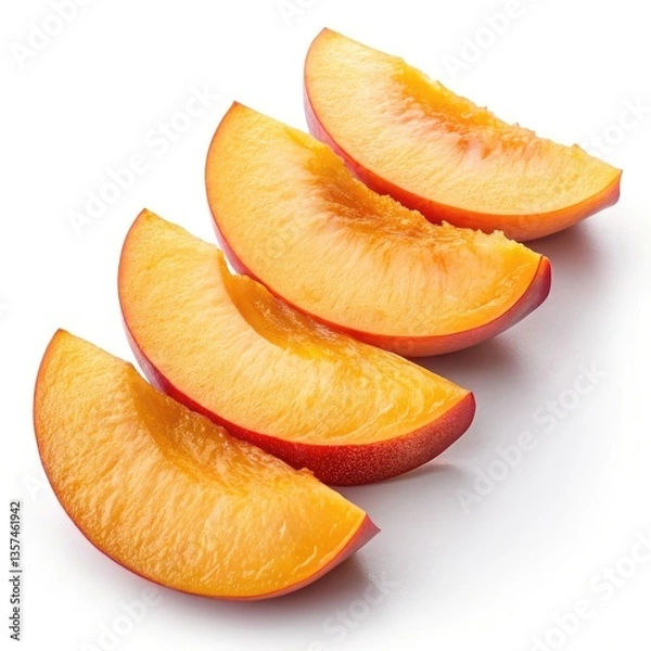 Obraz ripe apricots isolated on white background