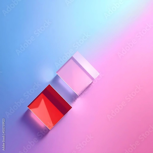 Fototapeta abstract blocks and colorful background