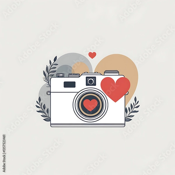 Fototapeta retro camera vector