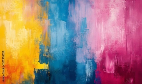 Fototapeta an abstract oil painting featuring a vibrant blend of colors, creating an artistic and expressive piece