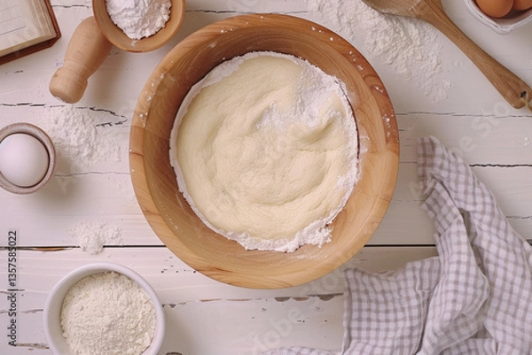 Fototapeta milk and bread