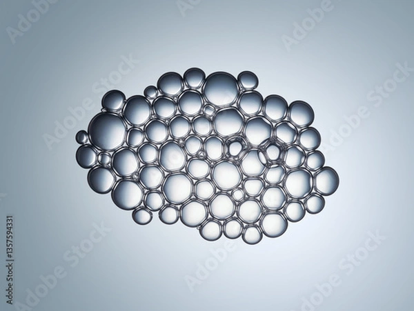 Obraz Cells division process, Cell divides into two cells	
