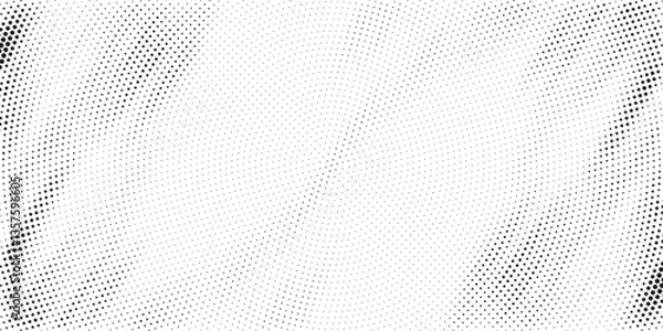 Fototapeta Halftone background vector, abstract backdrop design with two tone pattern and copy space for edit your content