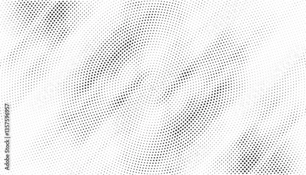 Fototapeta Halftone background vector, abstract backdrop design with two tone pattern and copy space for edit your content