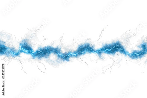 Fototapeta Electric Arc's Energy: A dynamic display of raw power and natural wonder, captured through a photorealistic visualization of electric energy. Explore the awe-inspiring nature of lightning.