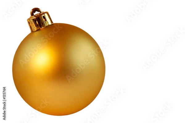 Obraz gold christmas ball