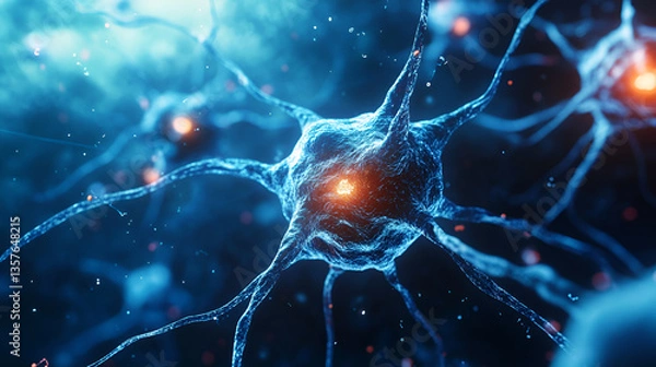 Fototapeta Neurons and nervous system