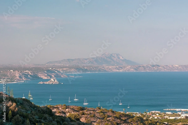 Obraz sunset at the beach in kos